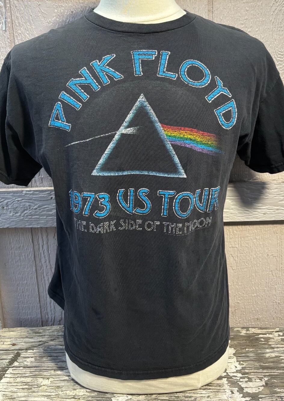 Pink Floyd Vintage dark side of the moon Black T Shirt Size Large rock band 1995